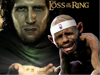 Illustration for article titled Here's Finals MVP Dirk Nowitzki Das Booting An $80K Bottle Of Champagne